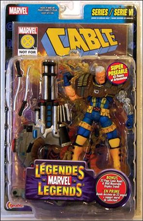 Marvel Legends (Series 6) figure 1-C Cable (Blue & Yellow Costume) (Canada)