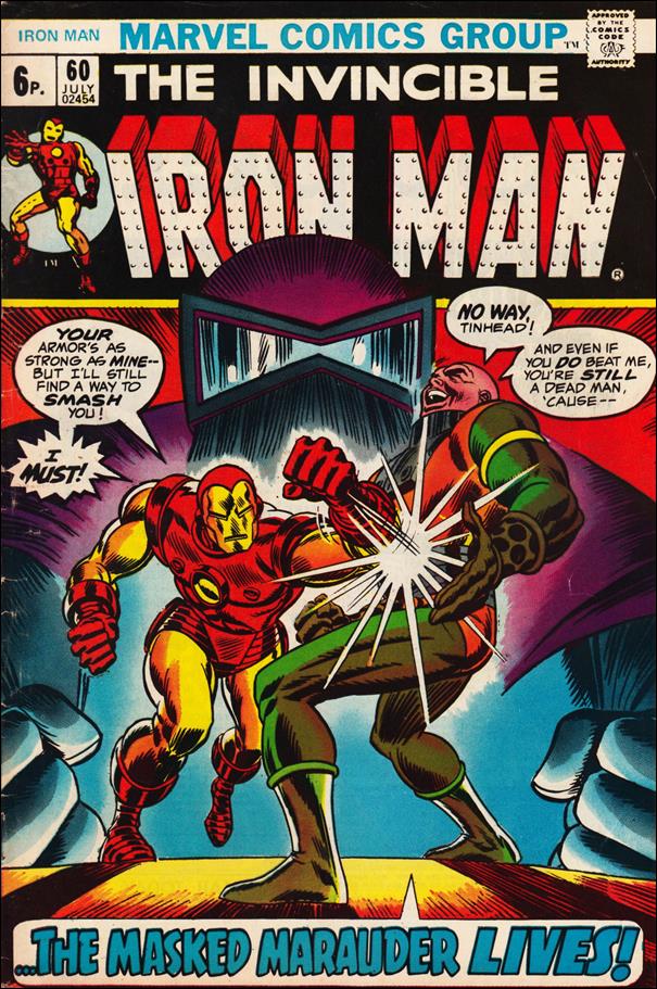Iron Man (1968) issue 60-B UK Price Cover