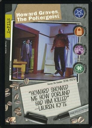 X-Files: Premiere Edition (Base Set) card XF96-0137v1 Howard Graves, The Poltergeist