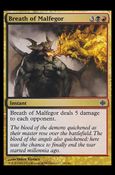 Magic The Gathering: Alara Reborn (Base Set) card 35 Breath of Malfegor