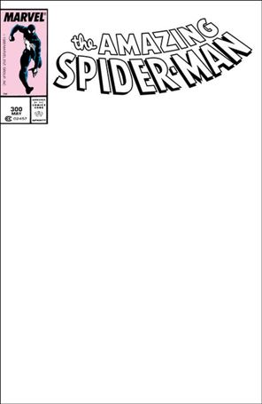 Amazing Spider-Man (1963) issue 300-J Facsimile Edition (2023) Double-Sided Blank Cover