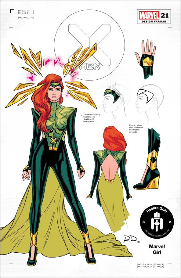 X-Men (2019) issue 21-F Russell Dauterman 1:50 Character Design Cover
