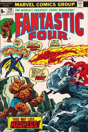Fantastic Four (1961) issue 138-B UK Price Cover