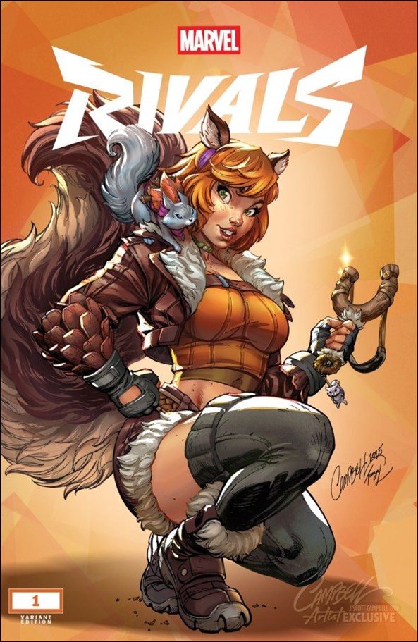 Marvel Rivals issue 1-L J. Scott Campbell Webstore "Squirrel Girl" Cover