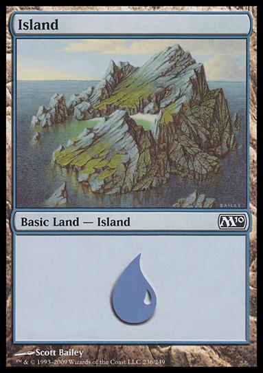 Magic the Gathering: 2010 Core Set (Base Set) card 236 Island