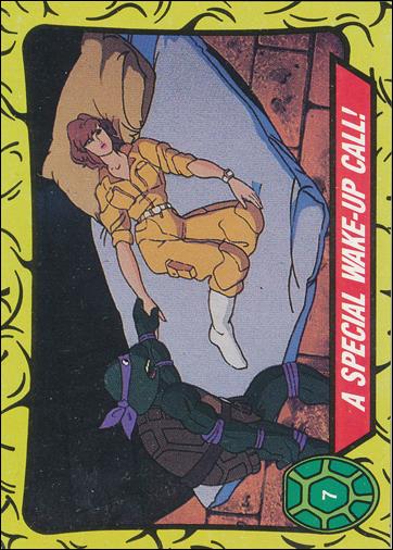 Teenage Mutant Ninja Turtles: Series 1 (Base Set) card 7 A Special Wake-Up Call!