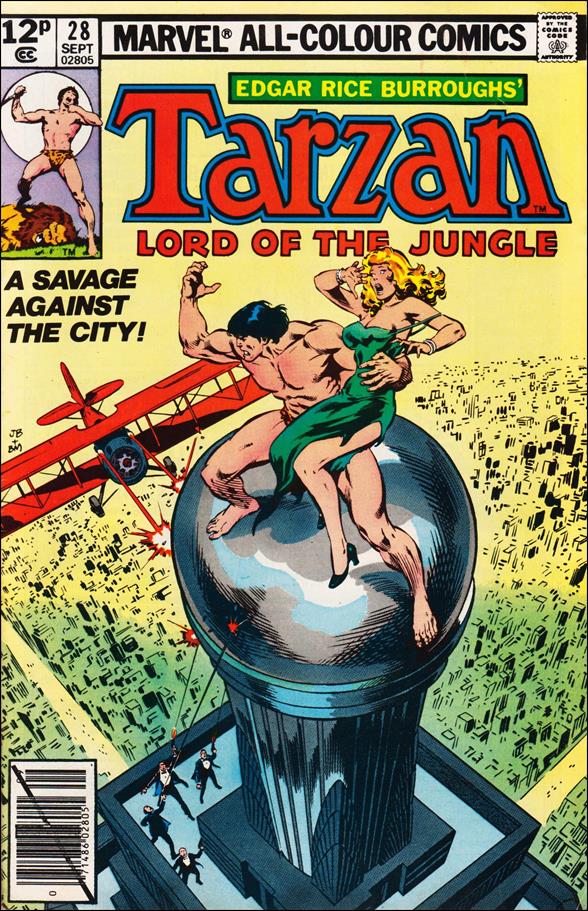Tarzan (1977) issue 28-B UK Price Cover