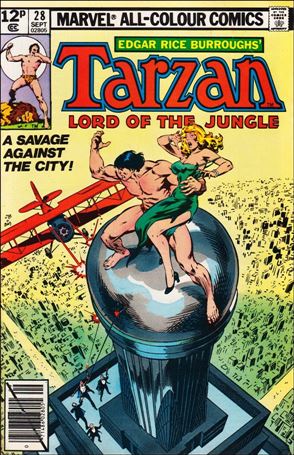 Tarzan (1977) issue 28-B UK Price Cover