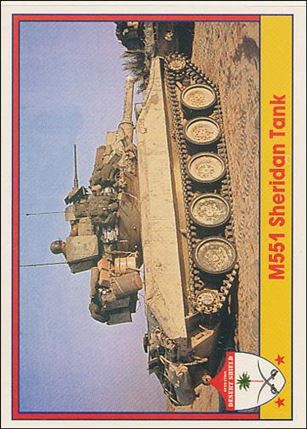 Operation Desert Shield (Base Set) card 49 M551 Sheridan Tank