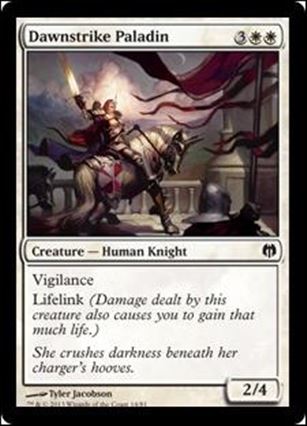 Magic the Gathering: Duel Decks: Heroes vs. Monsters (Base Set) card 14 Dawnstrike Paladin
