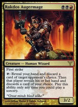 Magic the Gathering: Dissension (Base Set) card 127 Rakdos Augermage