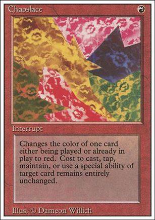 Magic the Gathering: Revised (Base Set) card 141 Chaoslace