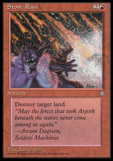 Magic the Gathering: Ice Age (Base Set) card 217 Stone Rain