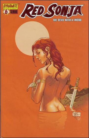 Red Sonja (2005) issue 6-F Dynamic Forces Billy Tan Red Foil Cover 1/499