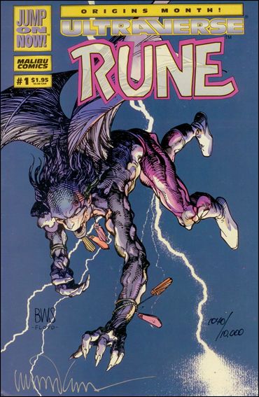 Rune (1994) issue 1-C DF (signed by Barry Windsor-Smith) 1/10000