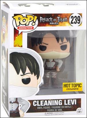 POP! Animation figure 239 Cleaning Levi Hot Topic Exclusive