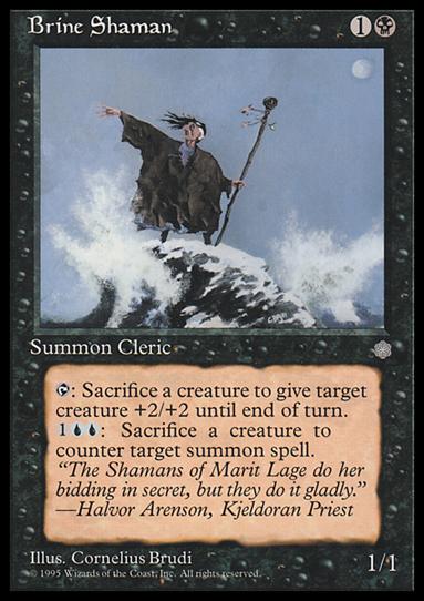 Magic the Gathering: Ice Age (Base Set) card 115 Brine Shaman