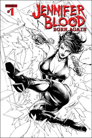 Jennifer Blood: Born Again issue 1-B 1:10 Black & White Cover