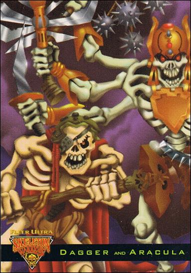 Fleer Ultra Skeleton Warriors (Lumabone Subset) card Three Dagger and Aracula