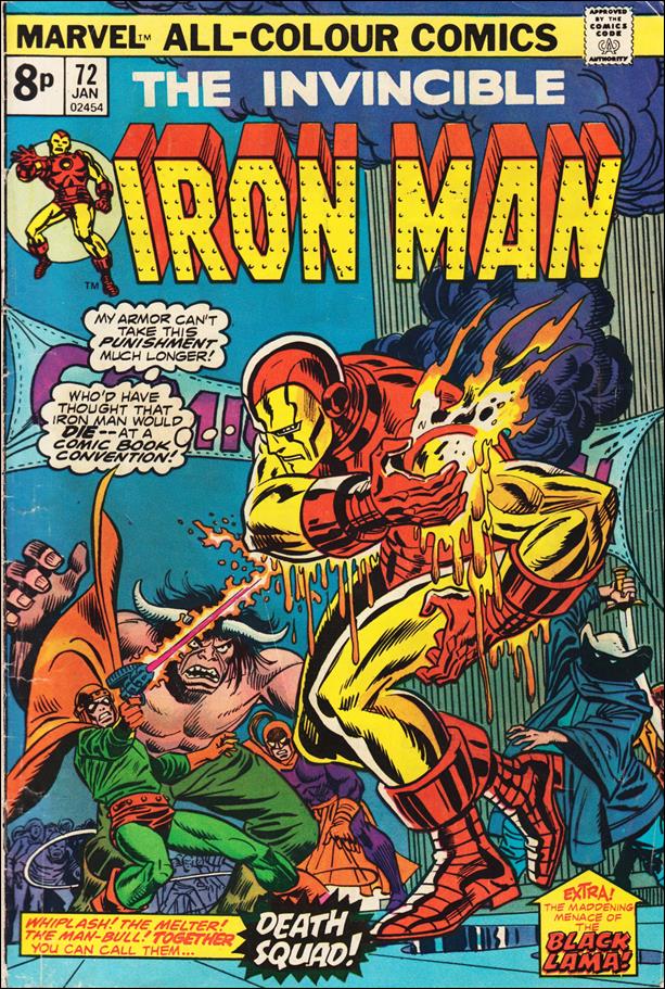 Iron Man (1968) issue 72-B UK Price Cover
