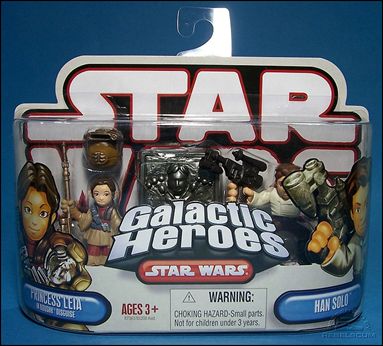 Star Wars: Galactic Heroes figure 43 Princess Leia (Boushh Disguise) and Han Solo