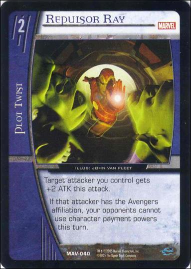 Avengers: VS System (Base Set) card MAV-040 Repulsor Ray