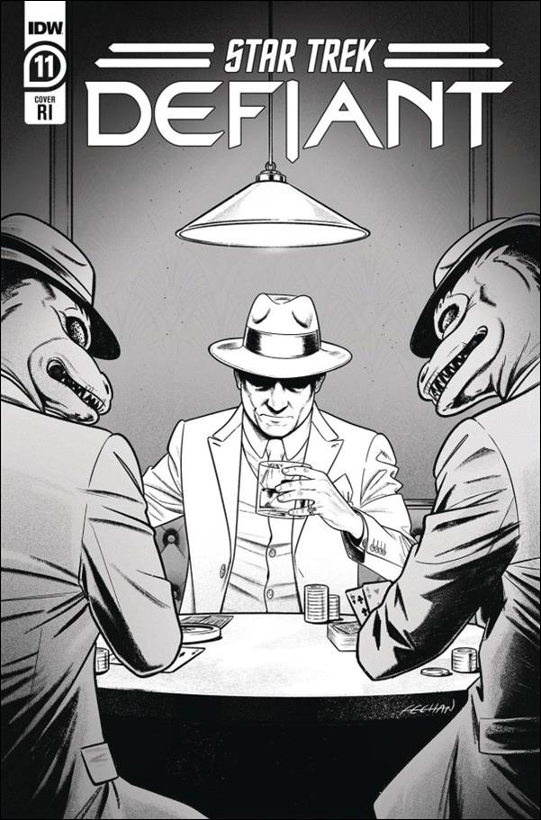 Star Trek: Defiant issue 11-D Mike Feehan 1:10 B&W Cover
