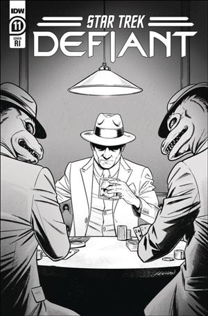 Star Trek: Defiant issue 11-D Mike Feehan 1:10 B&W Cover