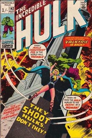 Incredible Hulk (1968) issue 142-B UK Price Cover