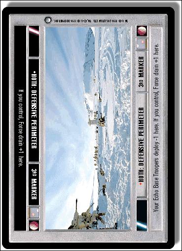 Star Wars: Hoth Limited (Base Set) card 136 Hoth: Defensive Perimeter (3rd Marker)