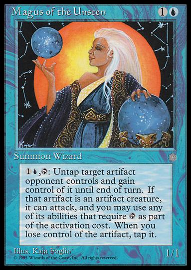 Magic the Gathering: Ice Age (Base Set) card 82 Magus of the Unseen