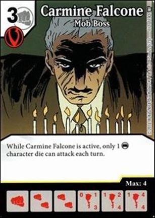 DC Comics Dice Masters World's Finest card 112 Carmine Falcone: Mob Boss