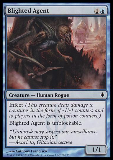 Magic the Gathering: New Phyrexia card 29 Blighted Agent