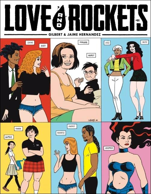 Love and Rockets (2016) issue 1-C Gilbert & Jaime Hernandez Ghost Variant Cover