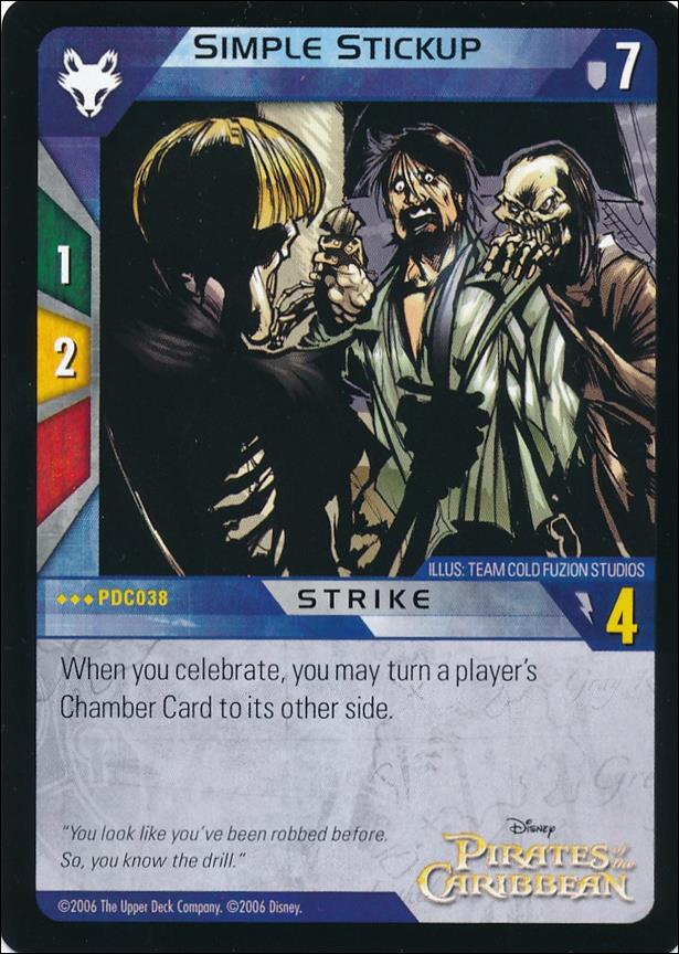Pirates of the Caribbean - Dead Man's Chest (Base Set) card PDC038 Simple Stickup