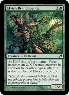 Magic the Gathering: Lorwyn (Base Set) card 204 Elvish Branchbender