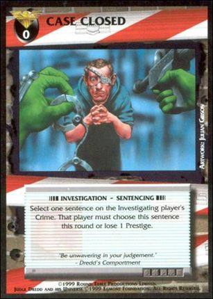 Dredd: The Card Game card 53 Case Closed