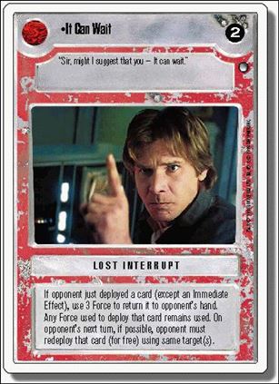 Star Wars: Hoth Revised (Base Set) card 123 It Can Wait!