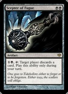 Magic the Gathering: Conflux (Base Set) card 53 Scepter of Fugue