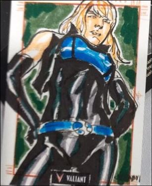 2013 Valiant Comics Preview Trading Card Set (Sketch Card Subset) card JF-09