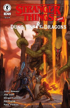 Stranger Things and Dungeons & Dragons issue 2 E.M. Gist Cover