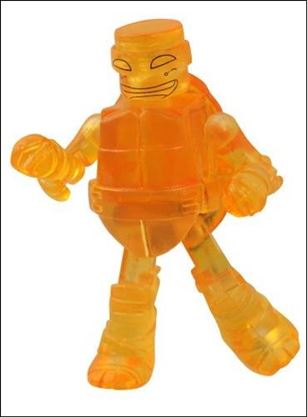 Teenage Mutant Ninja Turtles Minimates (Series 1) figure 2-B Translucent Michelangelo (Loose)