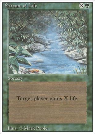 Magic the Gathering: Revised (Base Set) card 217 Stream Of Life