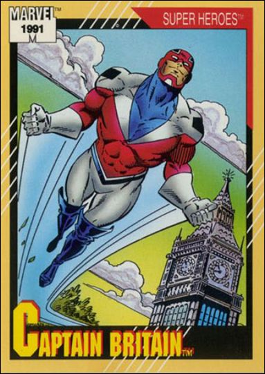 Marvel Universe: Series 2 (Base Set) card 12 Captain Britian