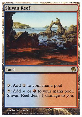 Magic the Gathering: 9th Edition (Base Set) card 324 Shivan Reef