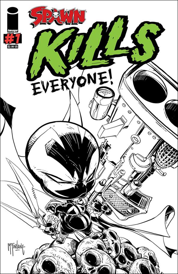 Spawn Kills Everyone! issue 1-D Todd McFarlane Black & White Cover