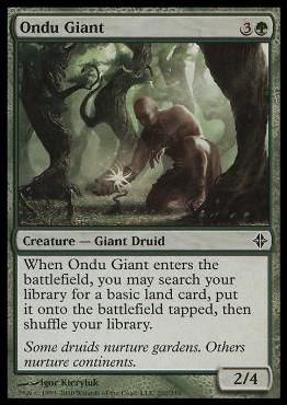Magic the Gathering: Rise of the Eldrazi (Base Set) card 202 Ondu Giant