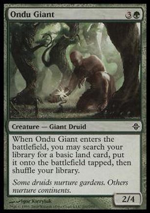 Magic the Gathering: Rise of the Eldrazi (Base Set) card 202 Ondu Giant