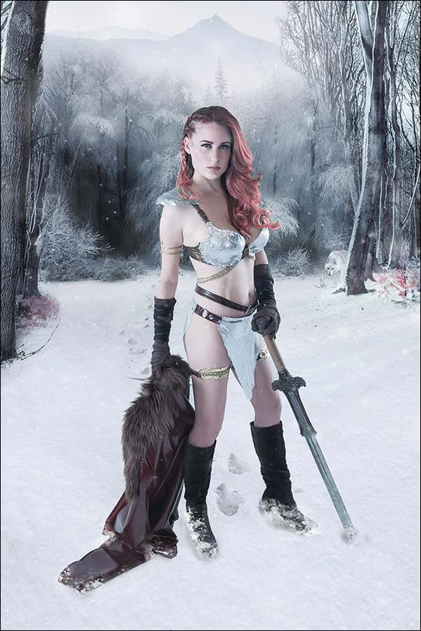 Red Sonja: Birth of the She-Devil issue 3-F 1:30 Virgin Cosplay Photo Cover