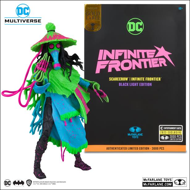 McFarlane DC Multiverse (Gold Label) issue Nn76 Scarecrow (Infinite Frontier) Black Light 1/3000